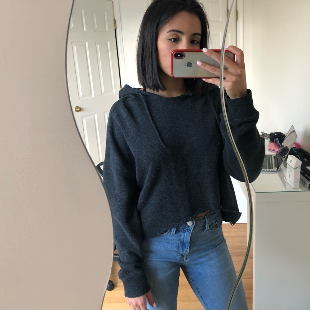 Brandy Melville Dark Grey Hoodie